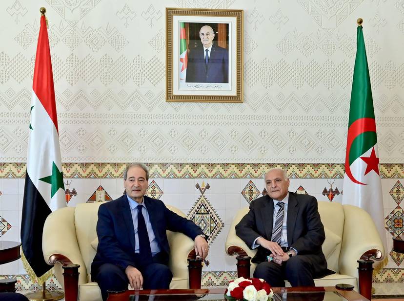 الوزير عطاف يستقبل نظيره السوري