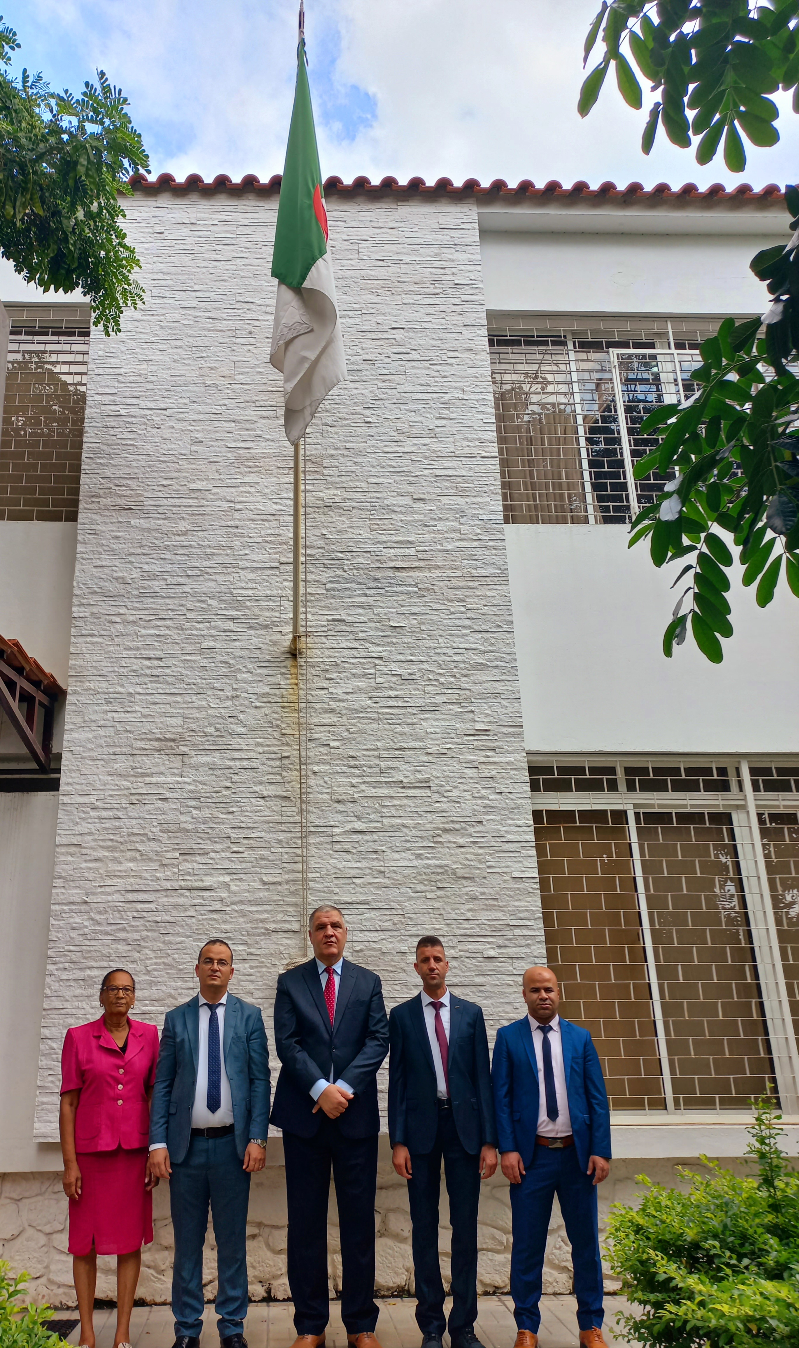 Commemoration of the National Day of Memory commemorating the seventy-eighth anniversary (78) of the massacres of 08 May 1945 at the Embassy of Algeria, Luanda.